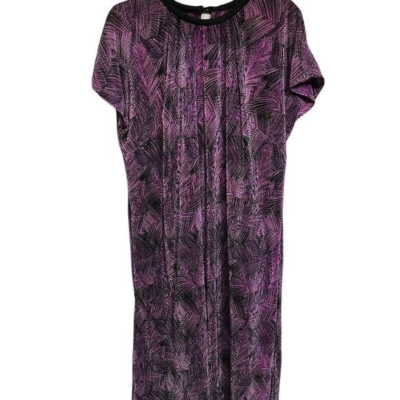 Shift Dress Purple , Black  Bohemian - Picture 1 of 13